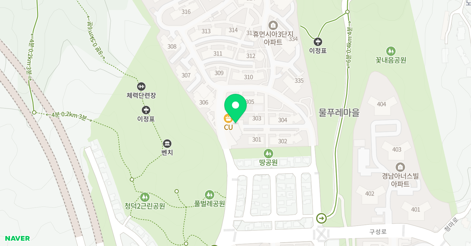 천사물푸레 영어교습소 위치