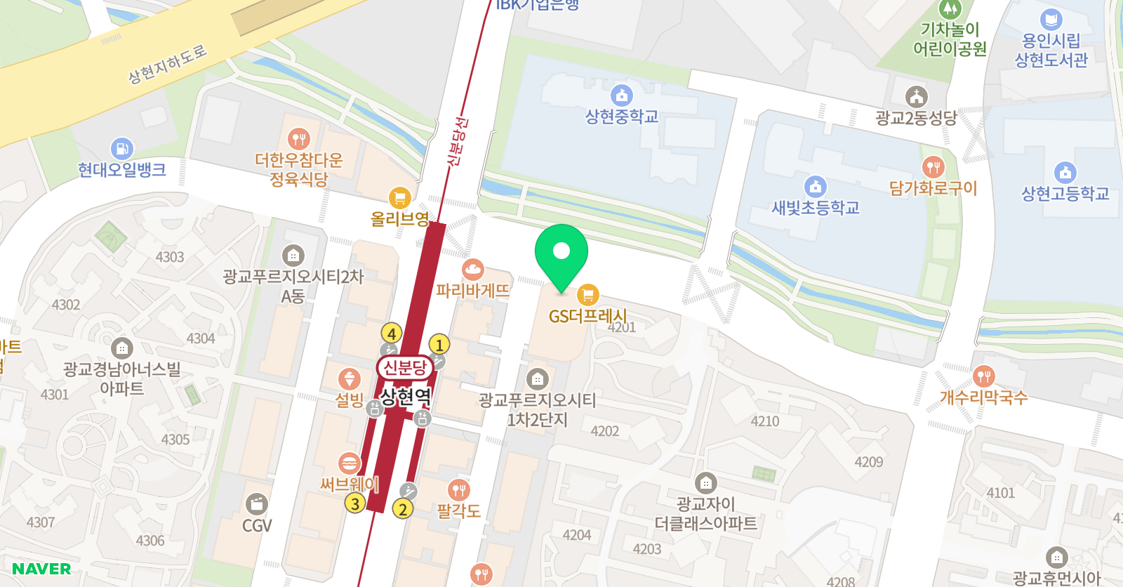 라미모모 미술 광교상현점 위치