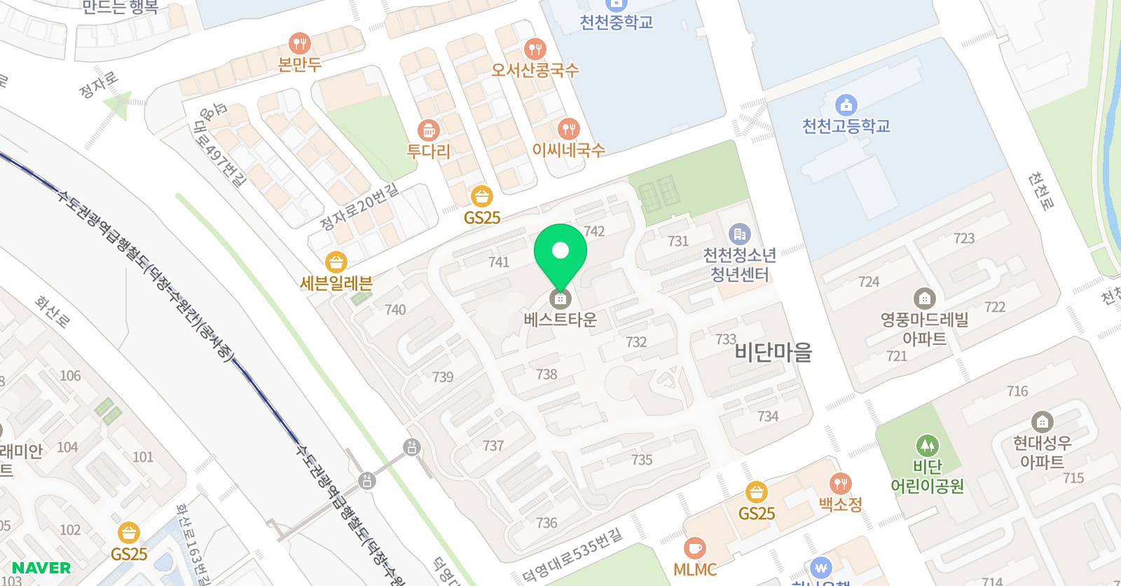 베스트 음악학원 위치