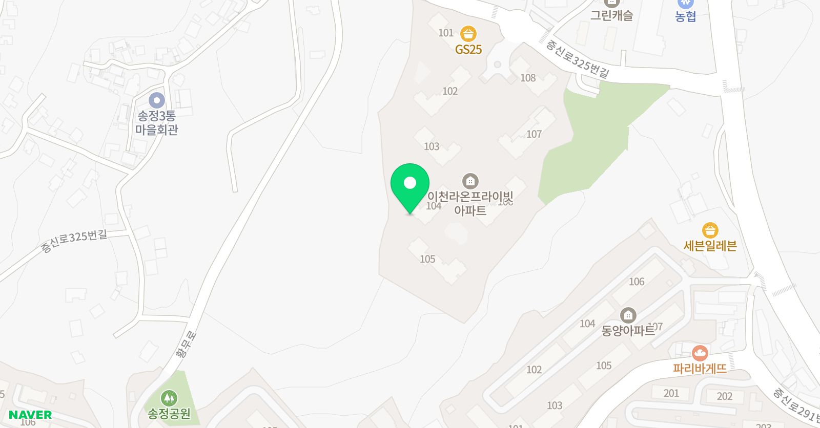 지나샘이랑 위치