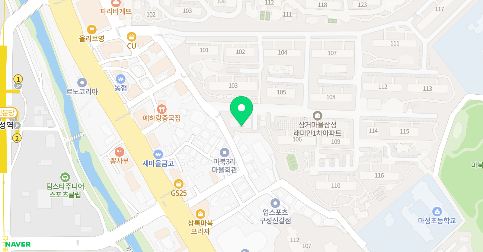콩새 미술 위치
