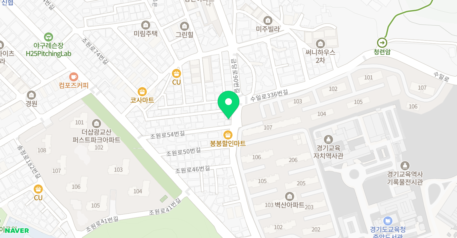 옐로뮤직 음악학원 위치