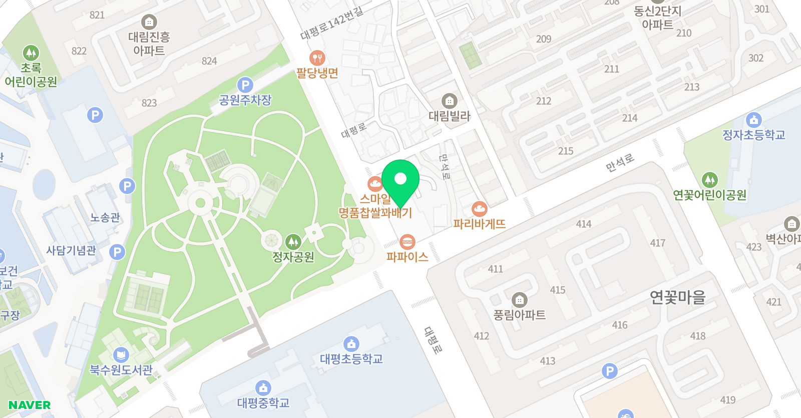 정자서울학원 위치