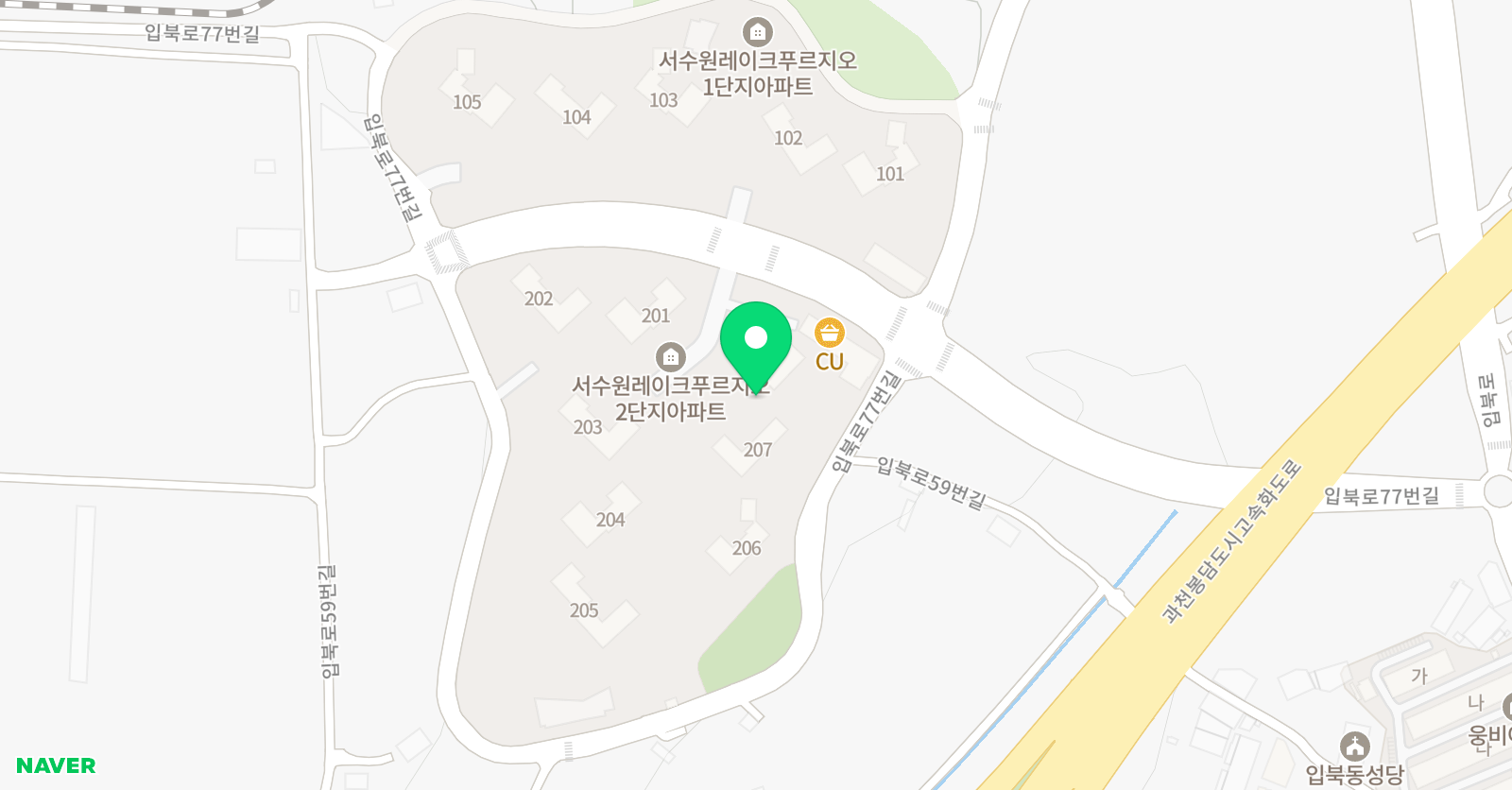 한우리 독서토론논술 레이크푸르지오점 위치