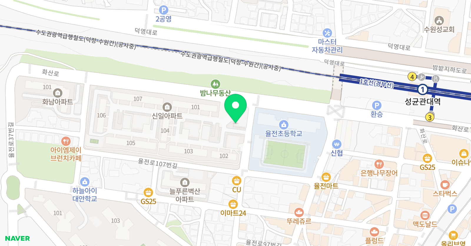 정진 태권도 위치