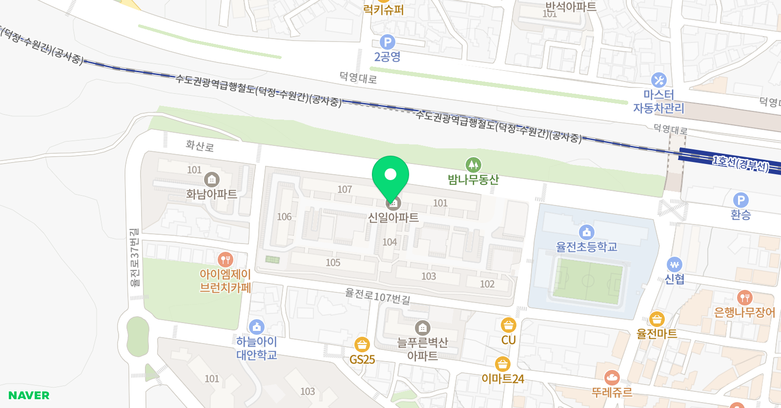 스마트 해법수학 교습소 율전신일 위치