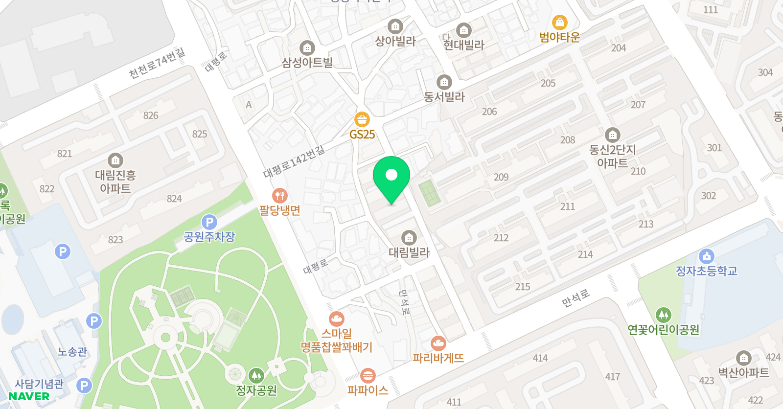 링키영어 정자새동신점 위치