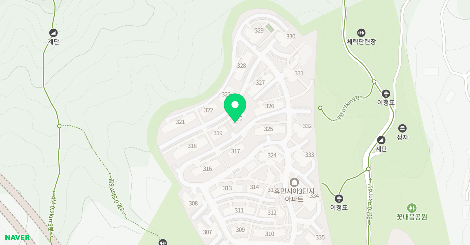 물푸레마을3단지 영어공부방 영어독서클럽 위치