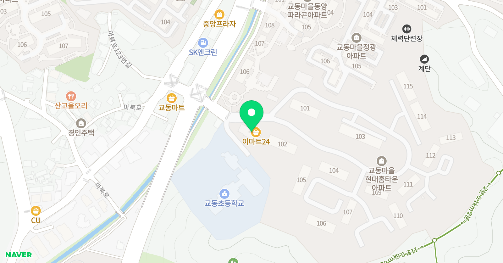 미래엔 수학 프라임학원 위치