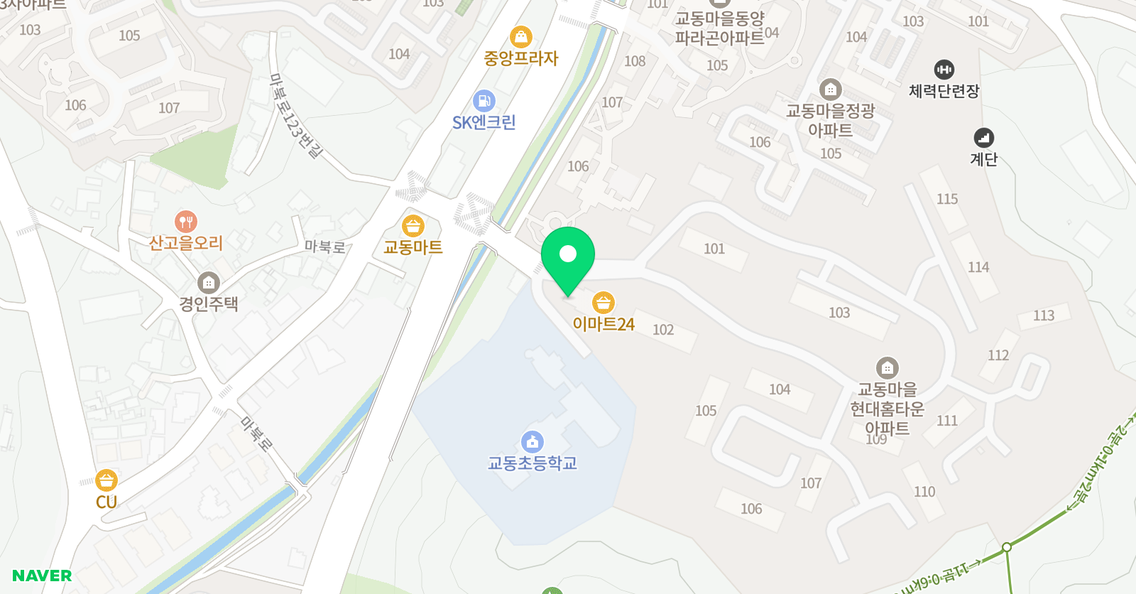 차오름 태권도장 위치