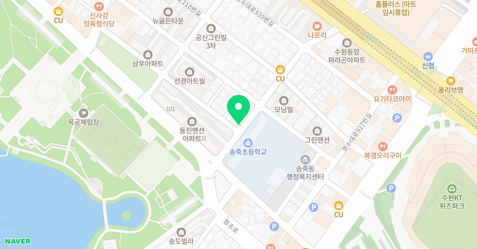 비끄아트 수원 장안점 위치
