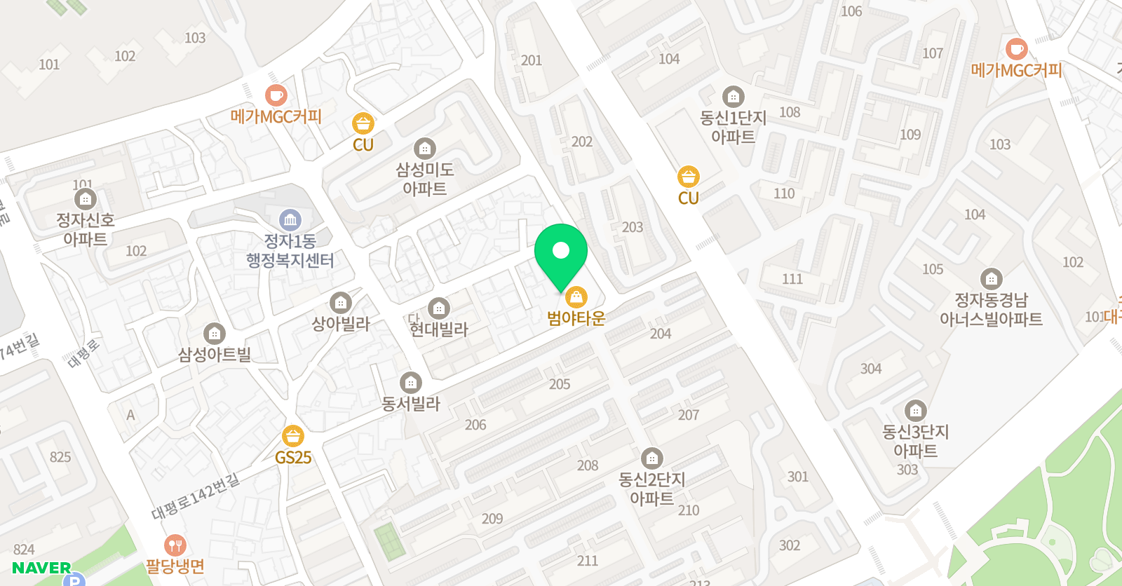 명품클래식 CJsmile 태권도장 위치
