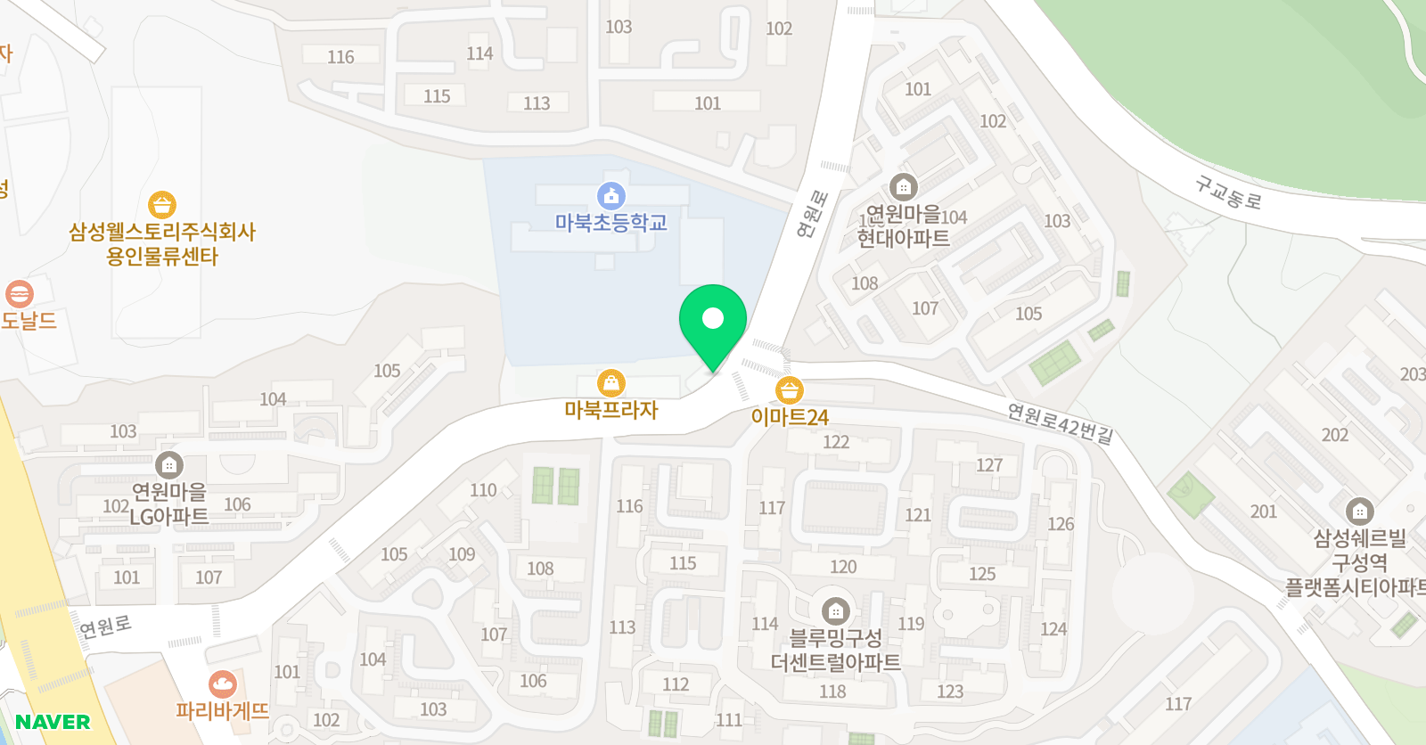 중앙 바둑 위치
