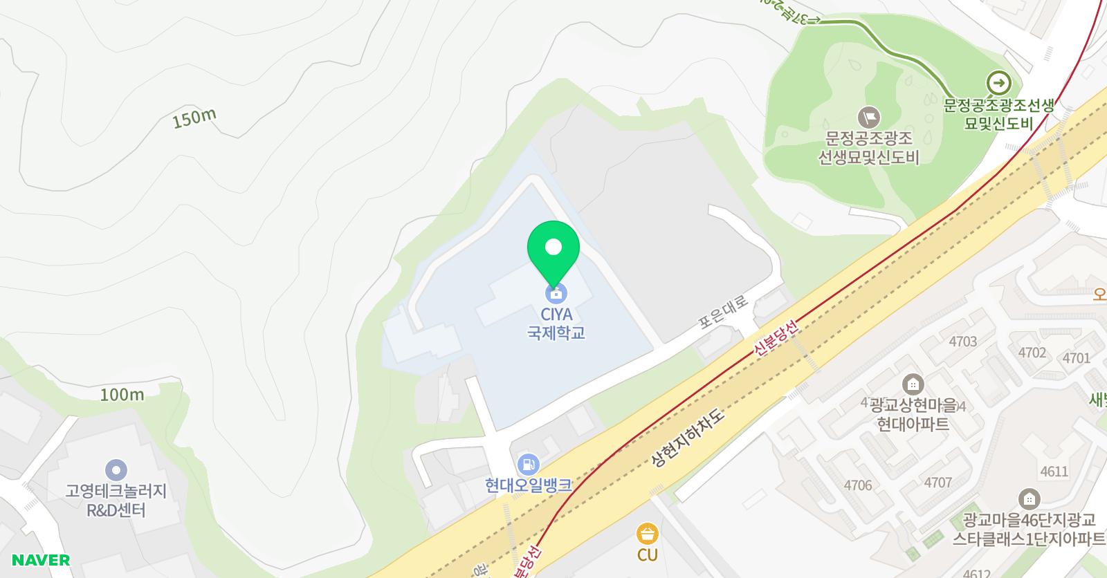 CIYA 국제학교 위치