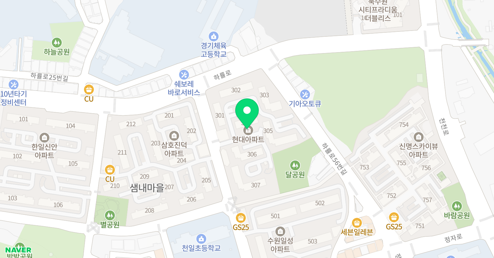 현대이화 음악학원 위치