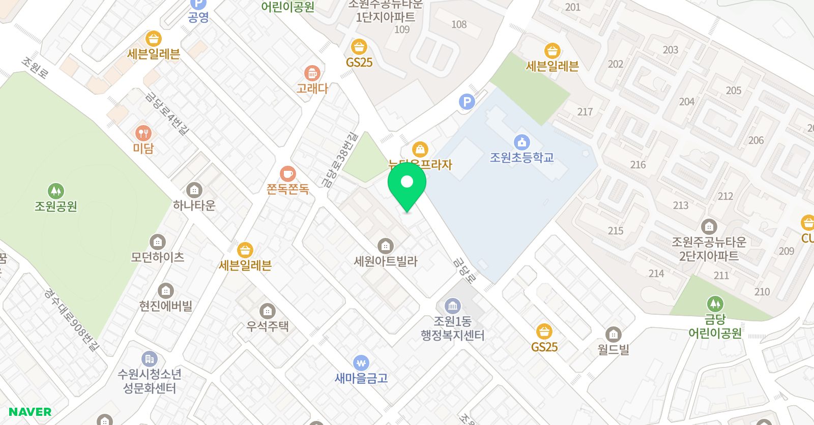 어린화가들 조원원 위치