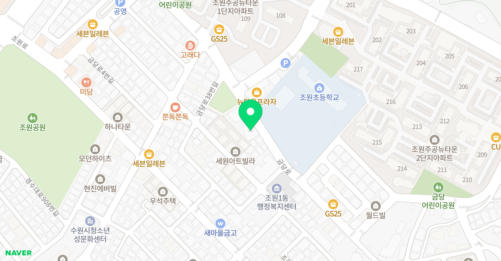 어린음악대 조원원 위치