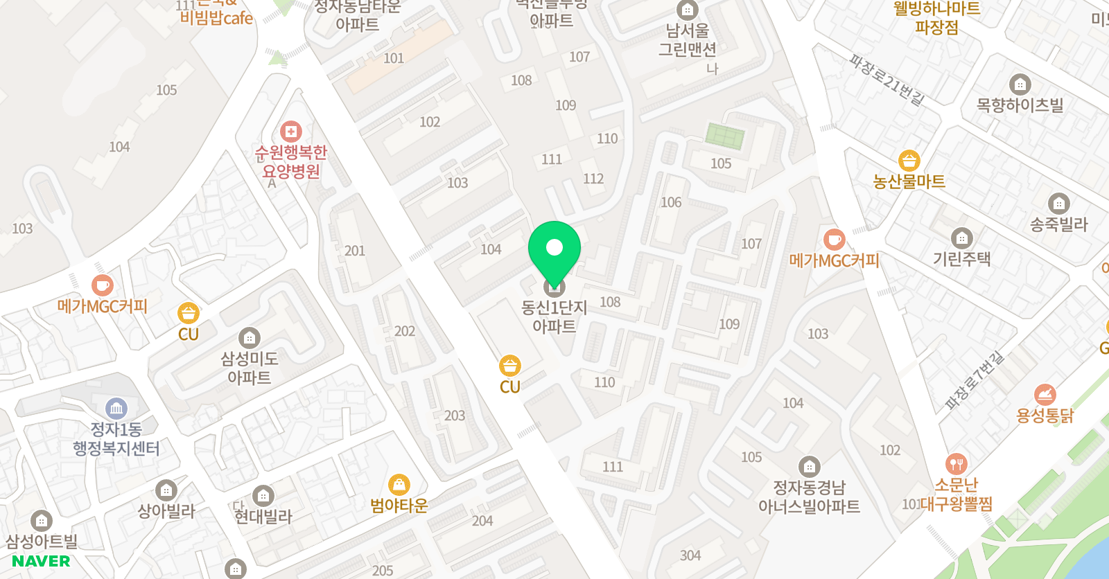 뮤엠 영어 수원정자초점 위치