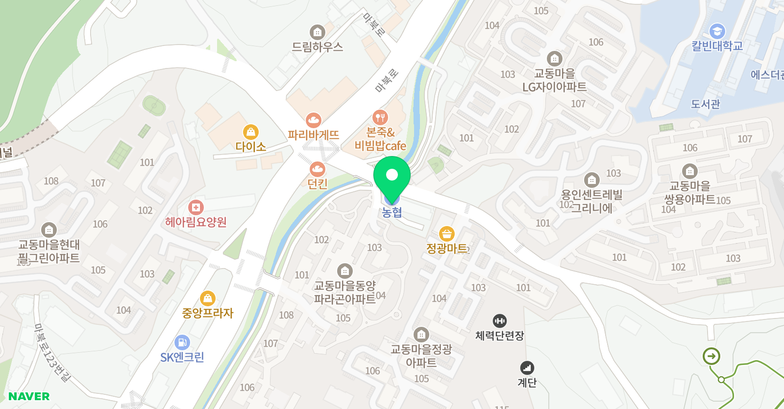 교동 경희대 태권도 위치