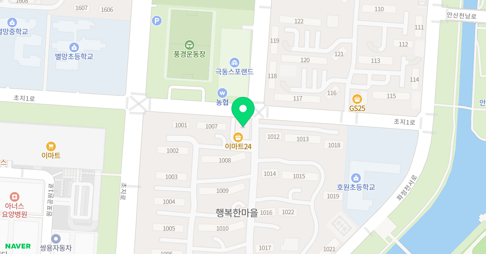 서해GGE 영어수학학원 책통클럽 위치
