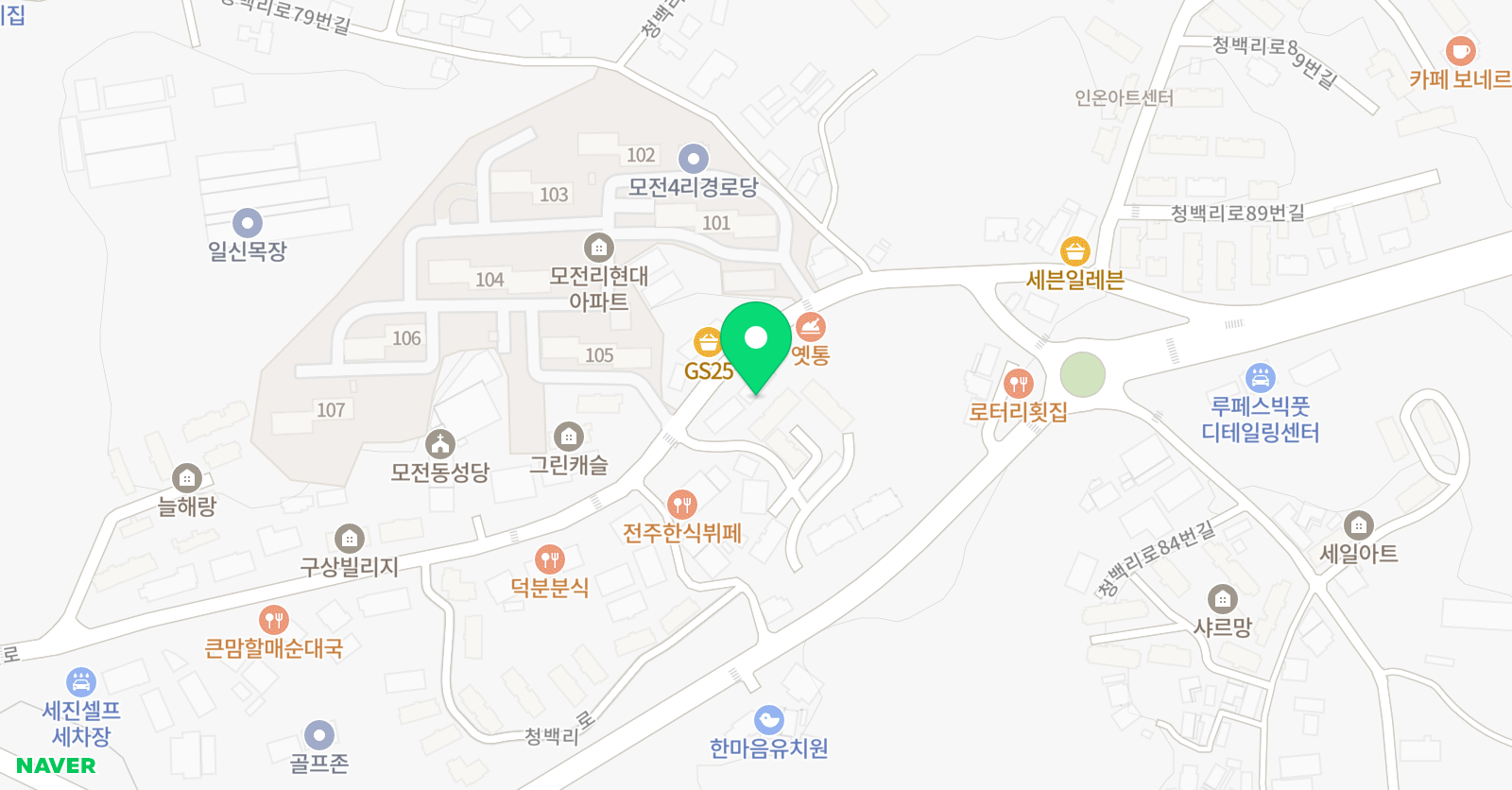 3030 영어 이천모전러닝센터 위치