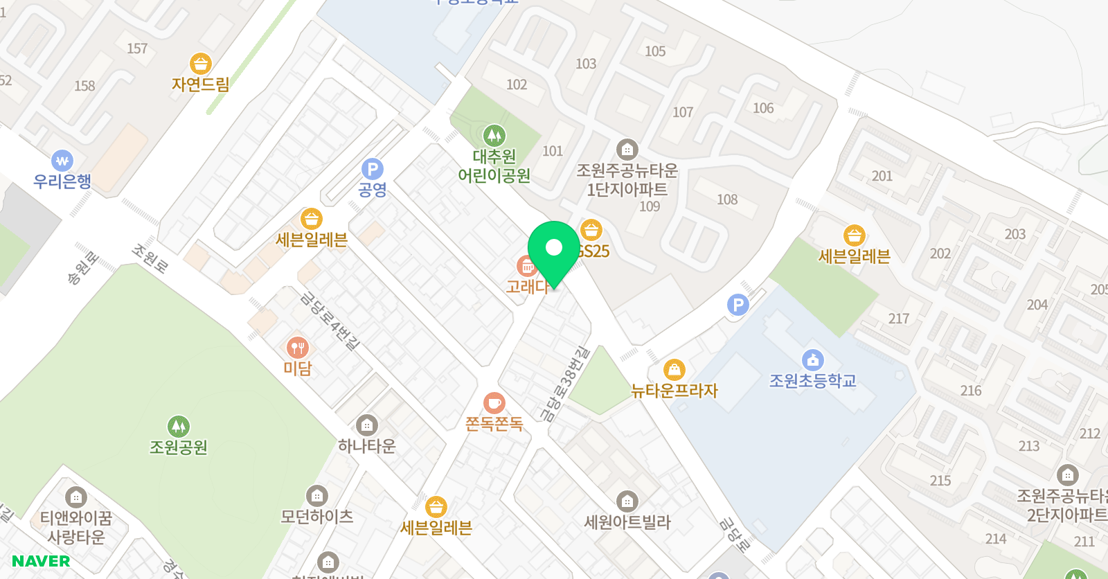 도토리팔레트 미술학원 위치