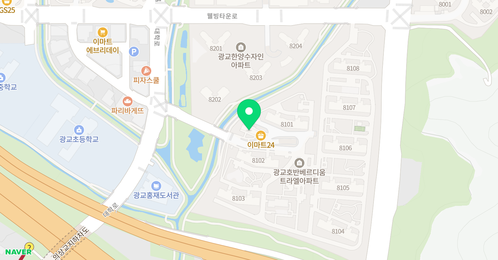 홍익 컬러아트 미술교습소 위치