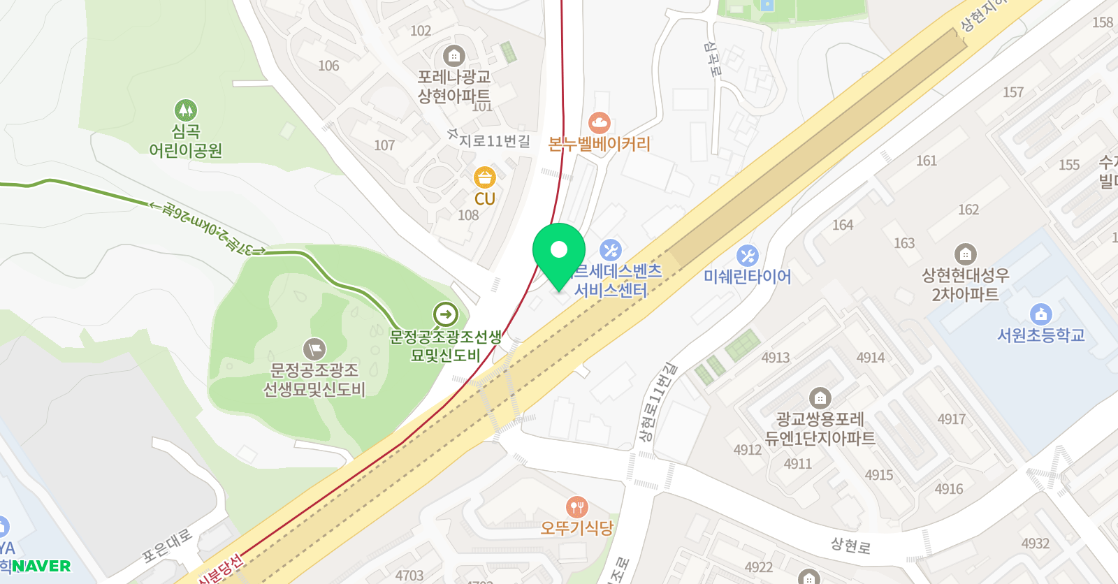 더힐발레스튜디오 위치