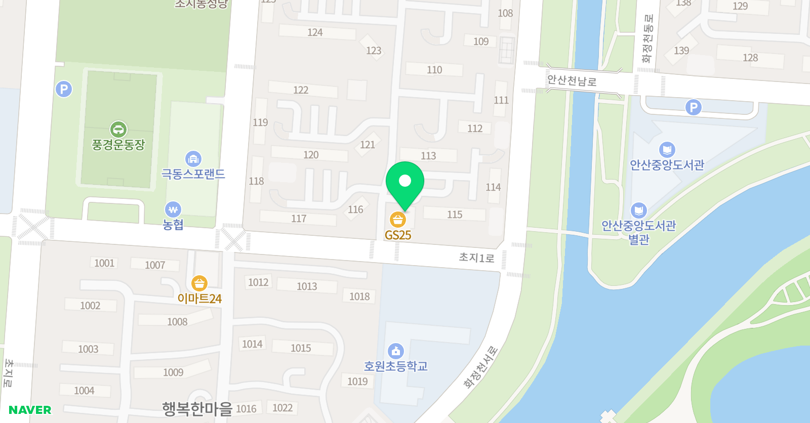 오직 태권도장 위치