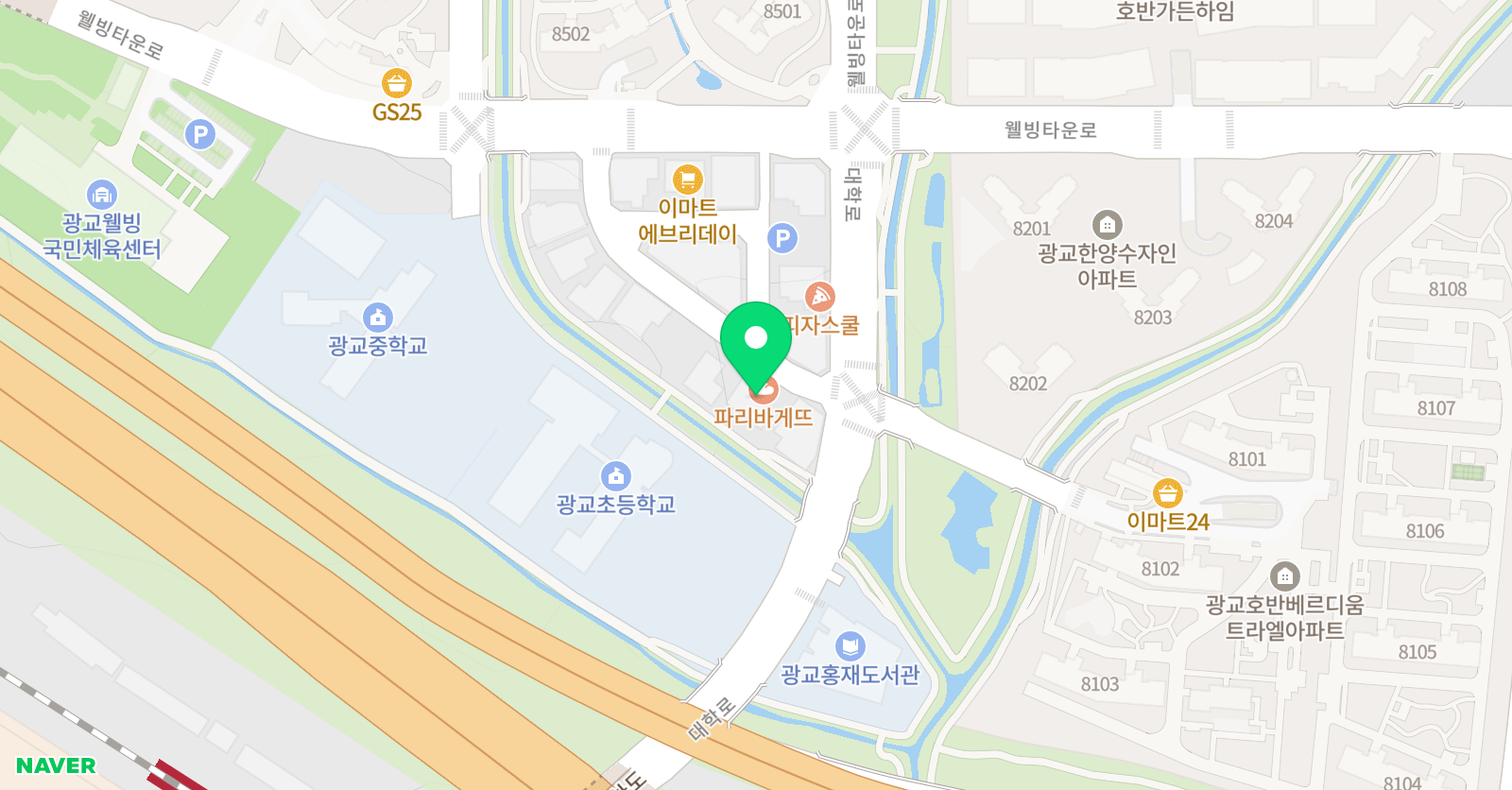 광교숲음악학원 위치