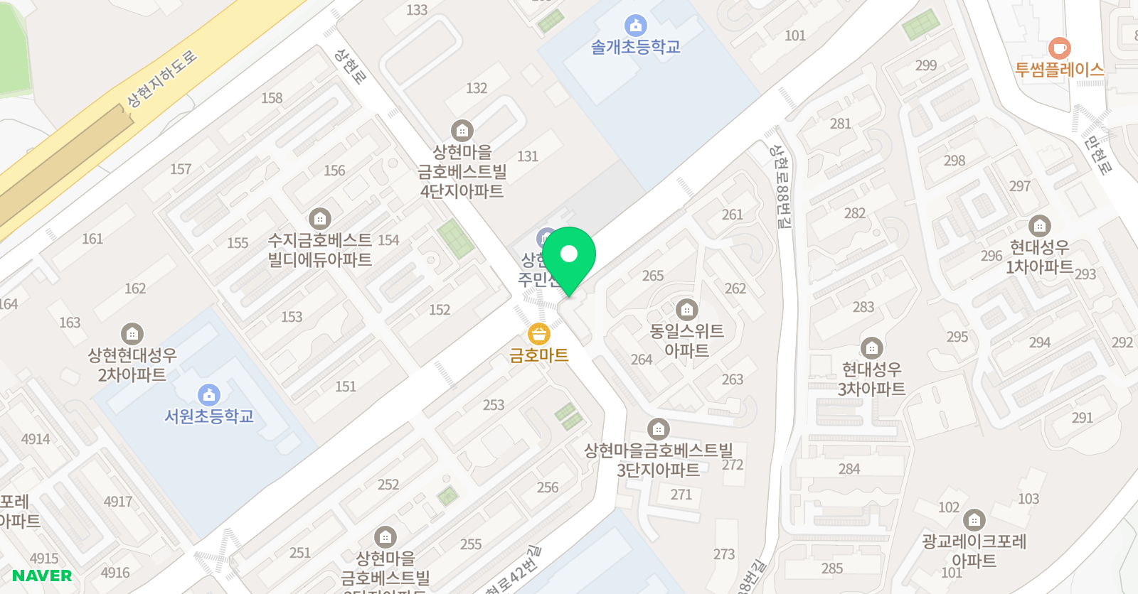 용인대상현 태권도 위치