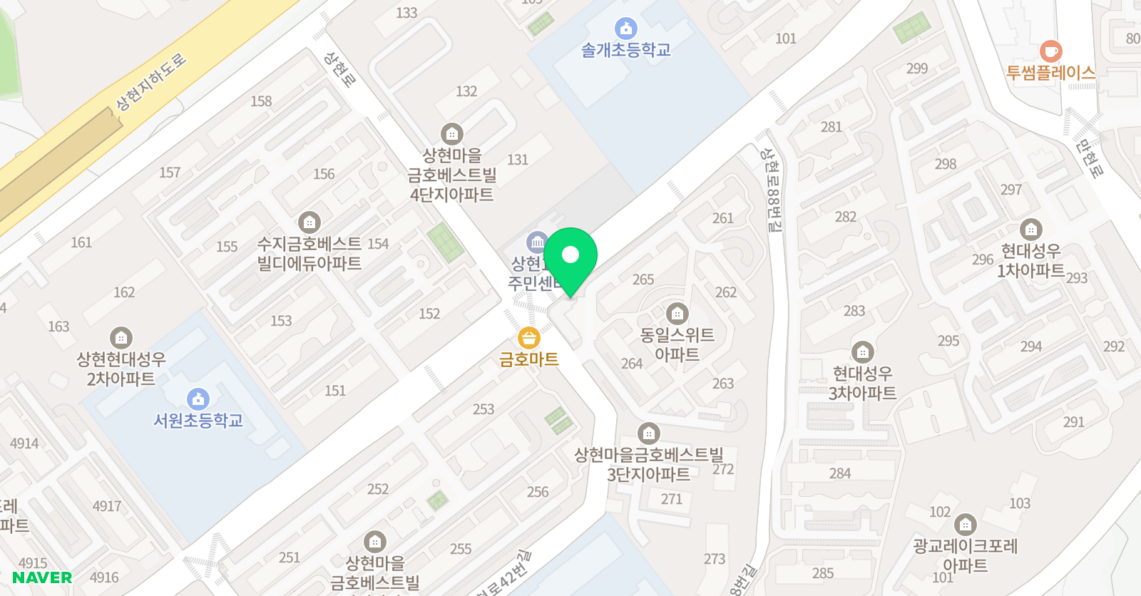 삼성 영어 셀레나 솔개교습소 위치