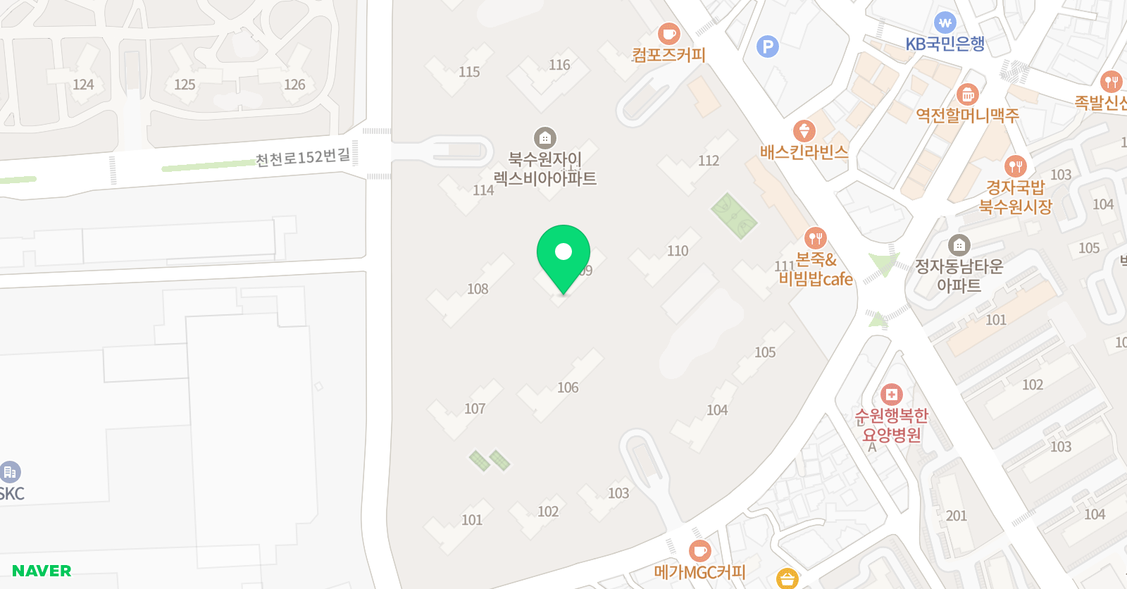 한솔노피곰 곰 북수원자이렉스비아 교실 위치