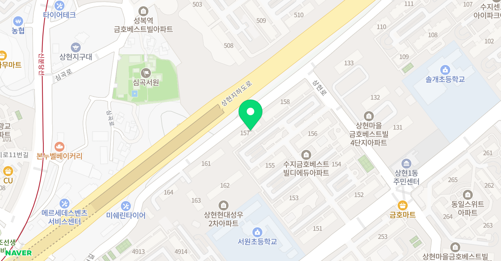 아소비 용인상현서원초점 위치