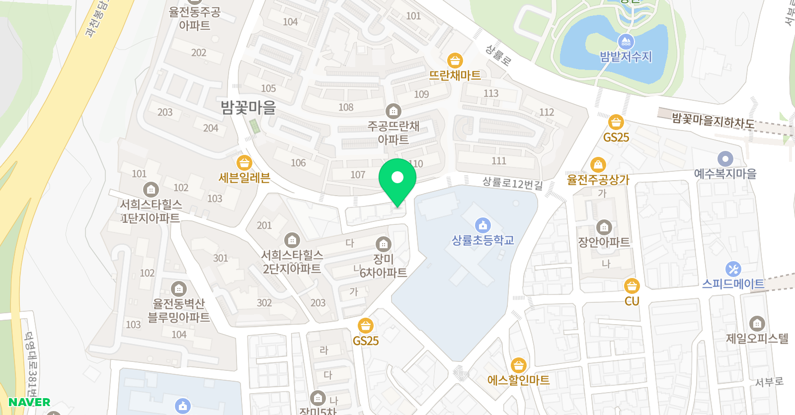 러닝브릿지 학원 위치