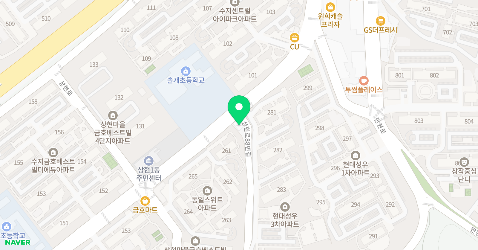 상현 아크 미술학원 위치