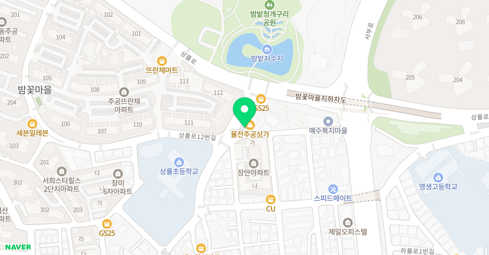 이투스 수학학원 수원율천점 위치