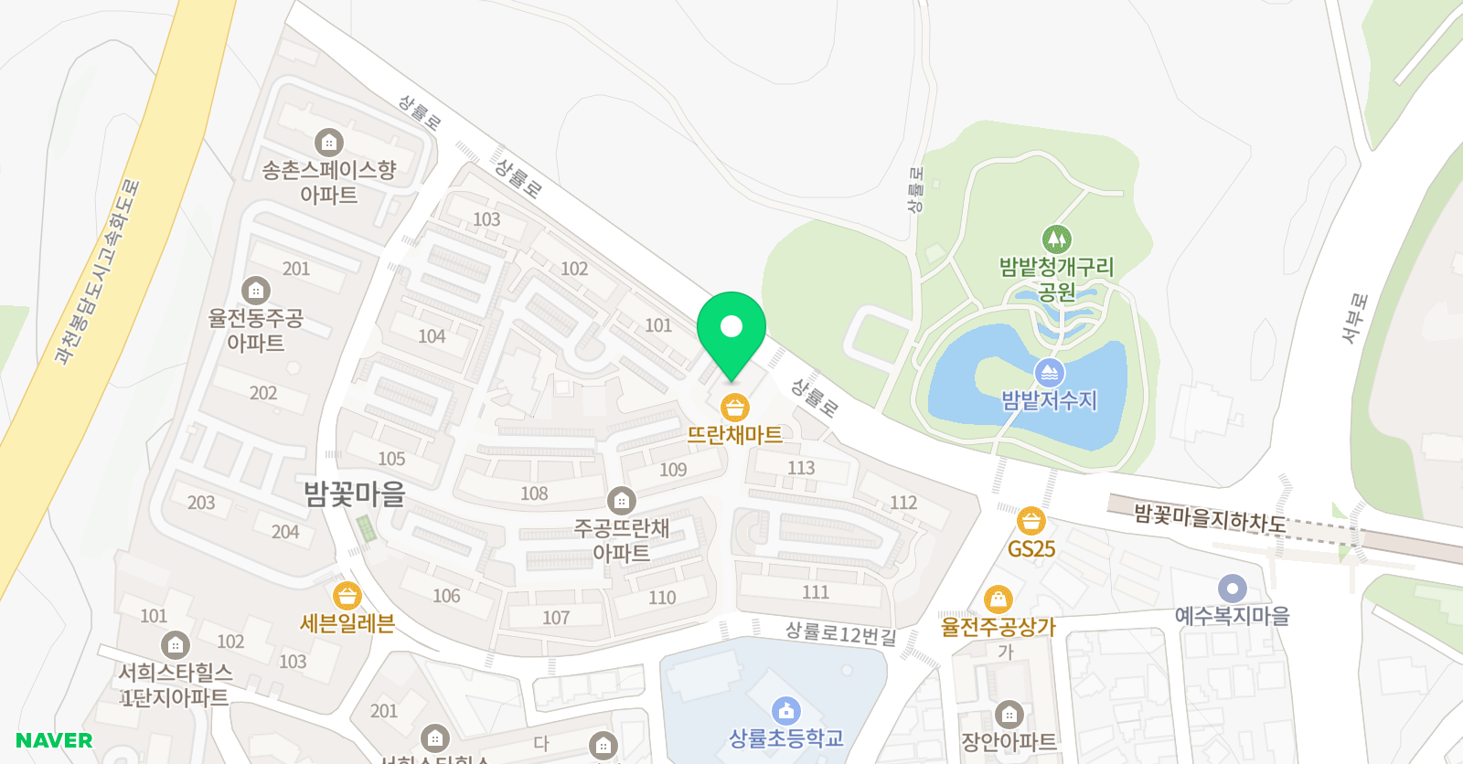 소리숲 음악학원 위치