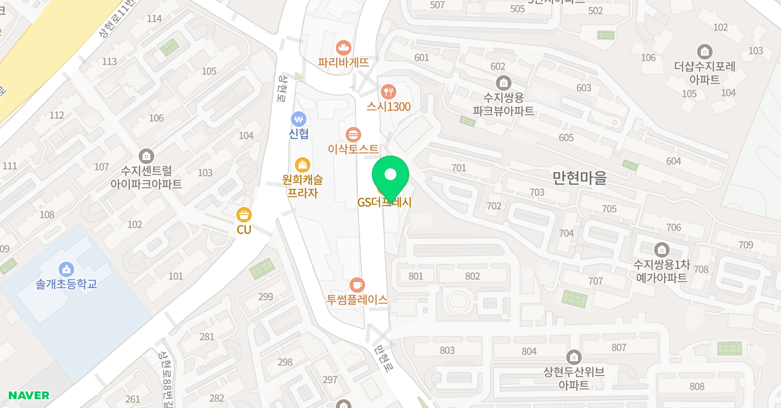 엠베스트 SE 상현학원 위치