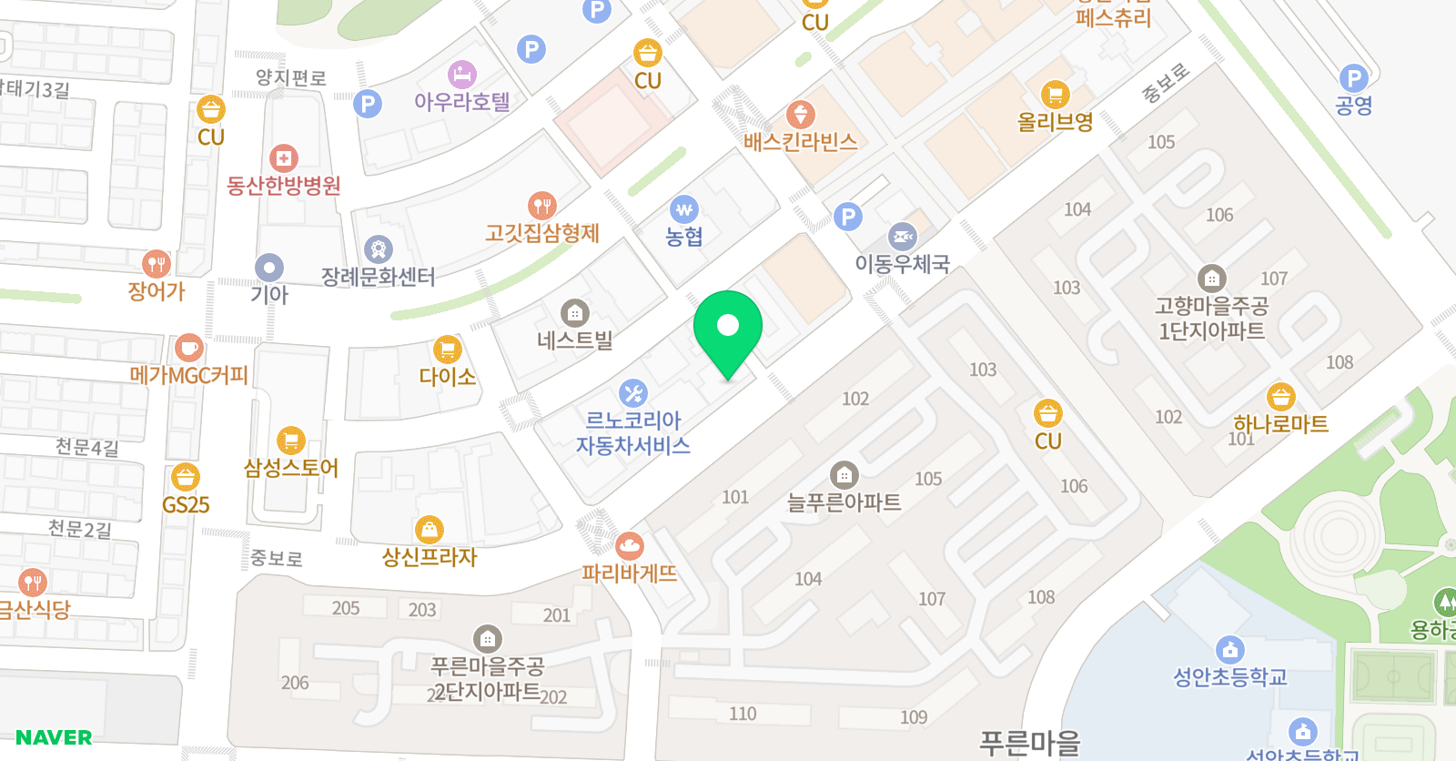 클리오 영어 위치