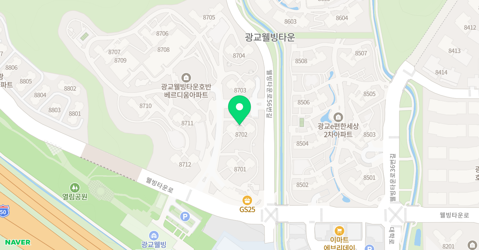 스마트해법 수학 광교점 위치