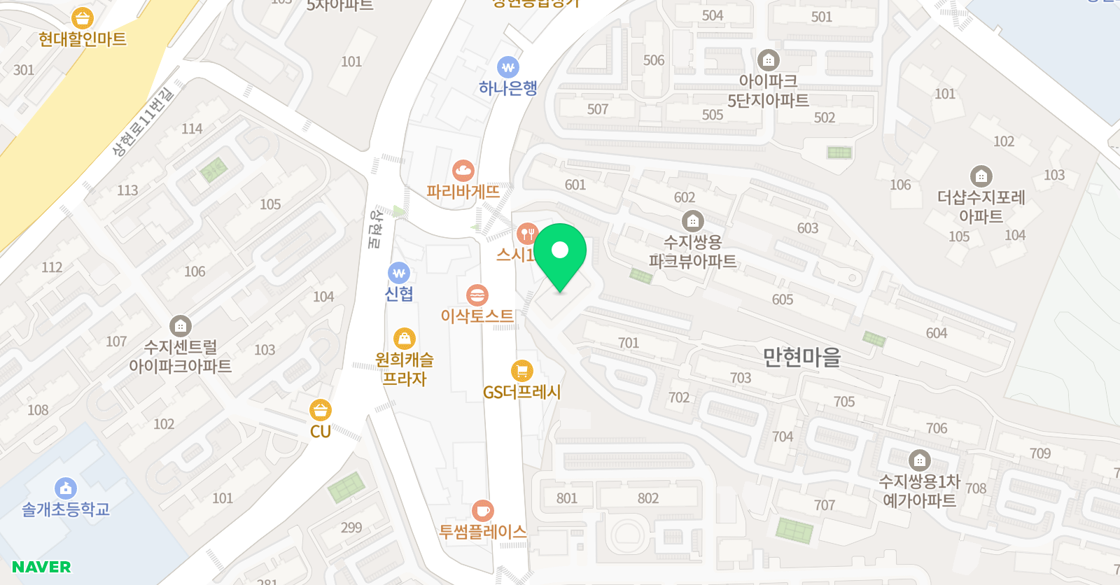 라온 피아노학원 위치