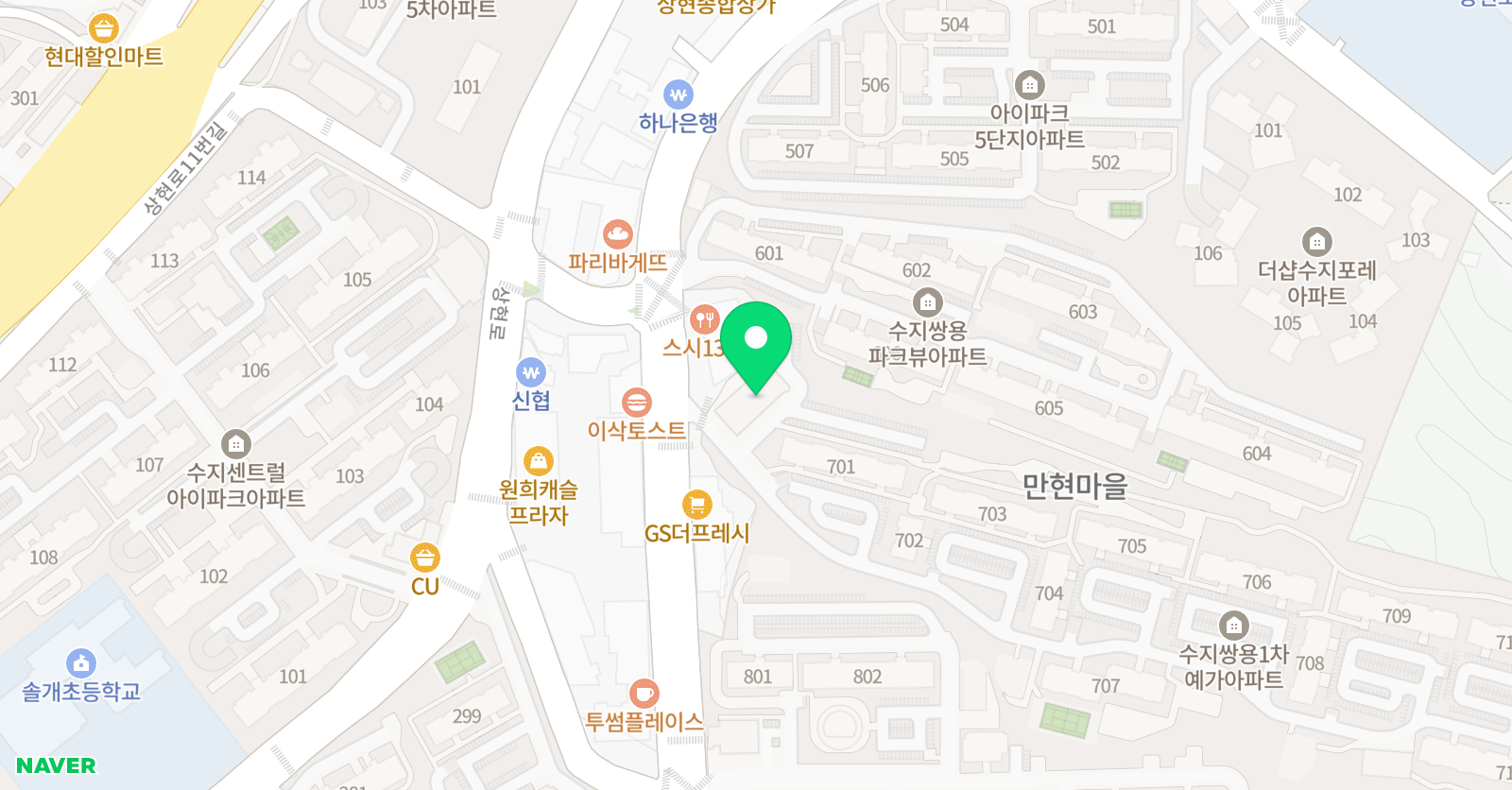 ITC영어 상현점 위치