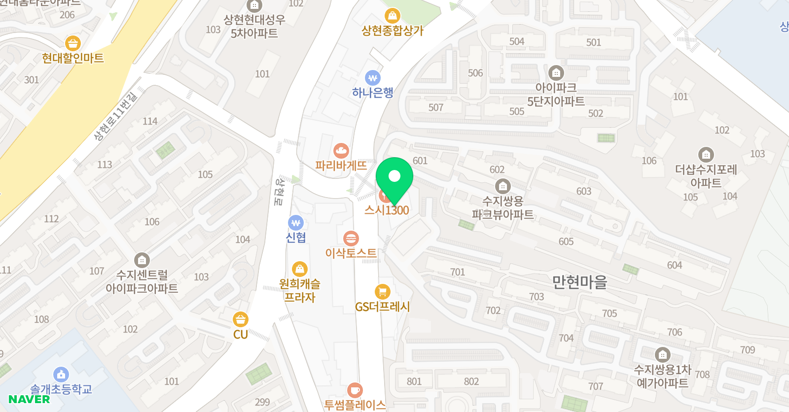 꿈꾸는피카소 미술 위치
