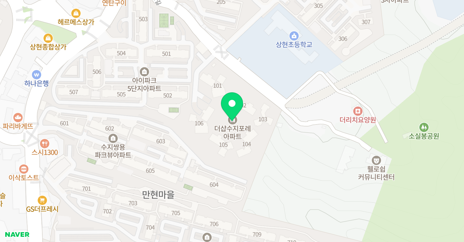 삼성 영어 셀레나 미래엔 수학 수지상현 학원 위치