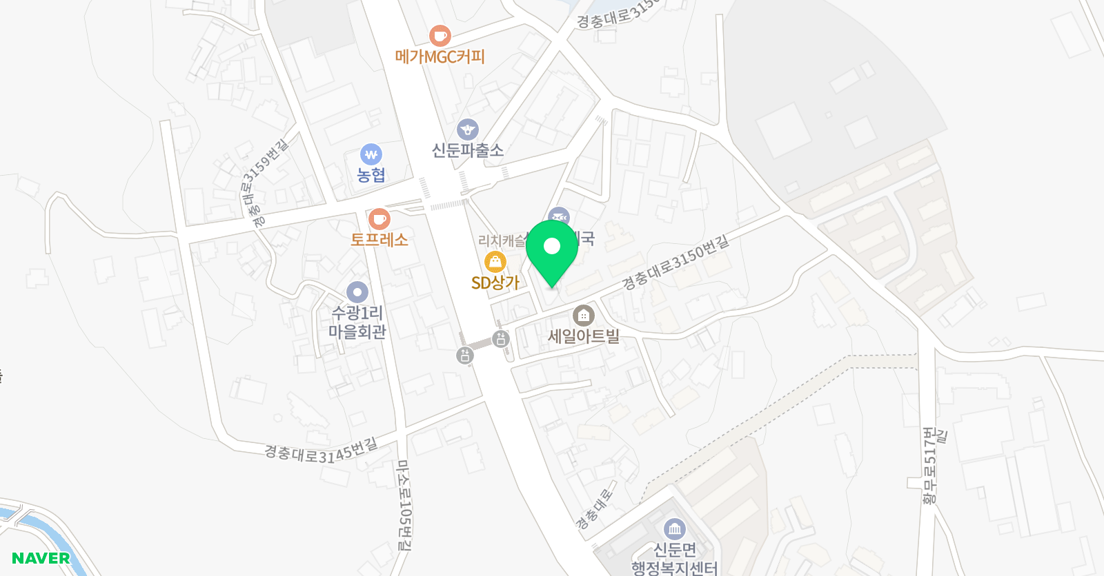 한솔영어수학학원 신둔캠퍼스 위치