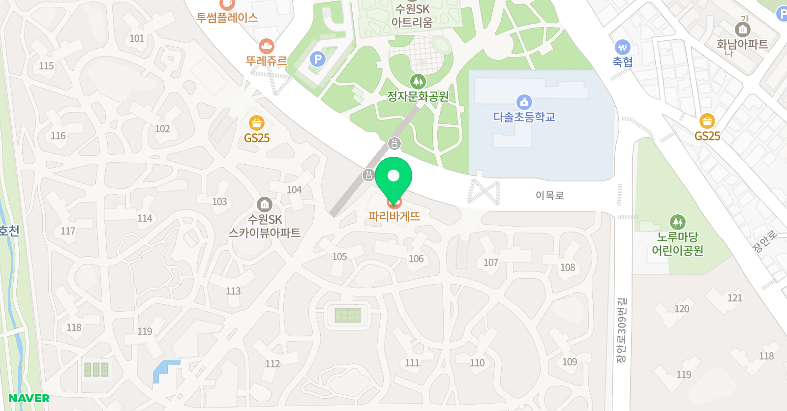 샤론의꽃 음악학원 위치