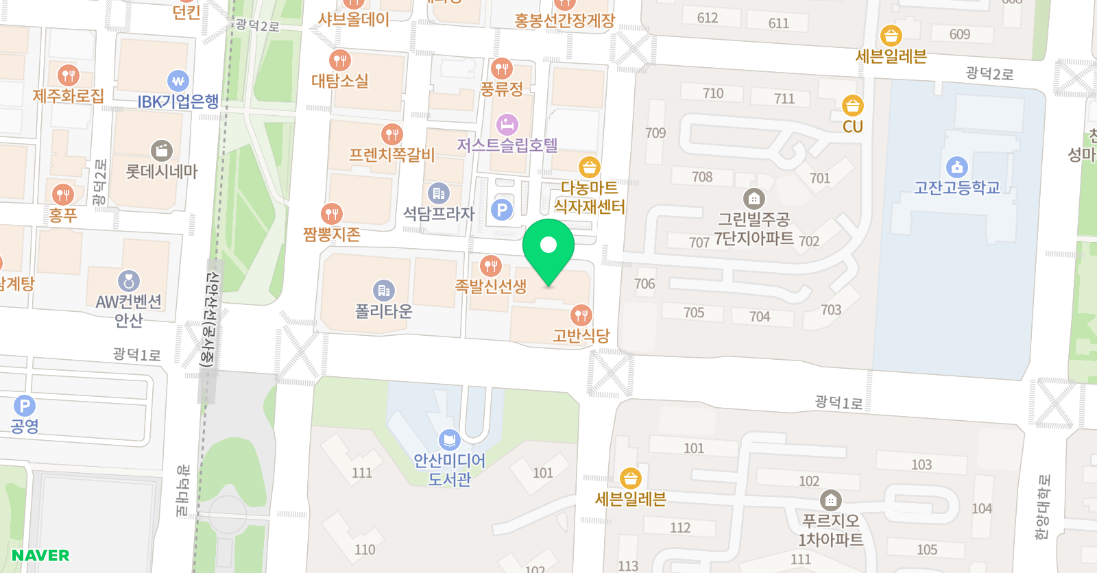 일도 수학학원 위치