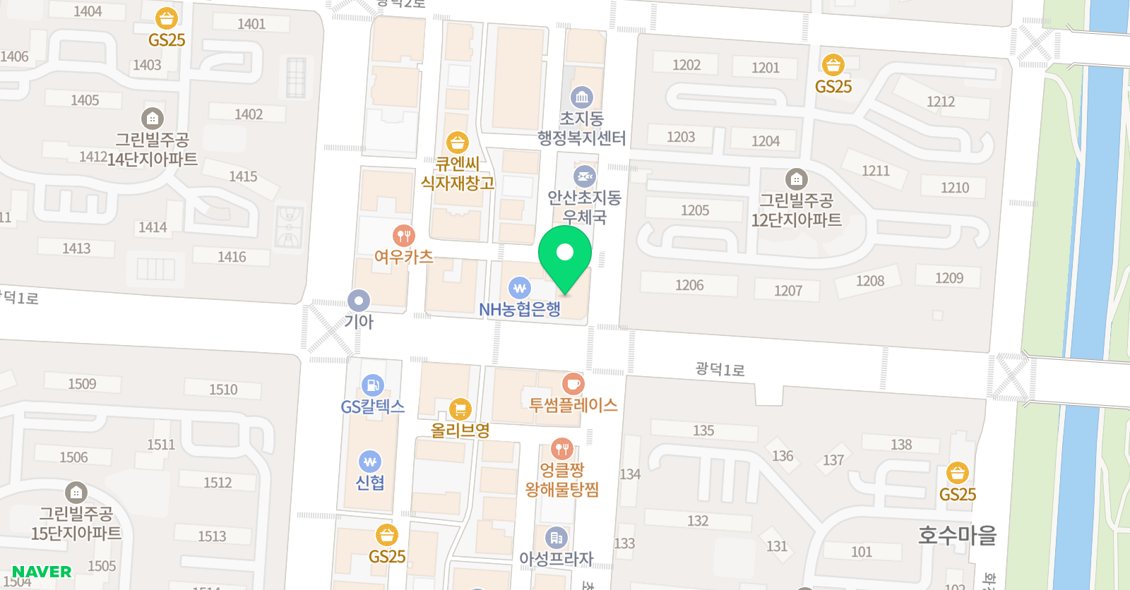 뮤엠 영어 초지점 위치