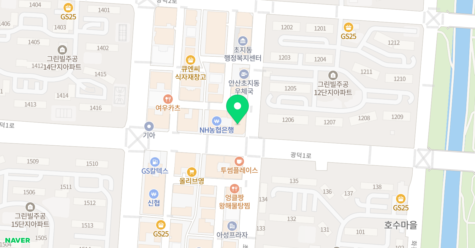 더오름 수학 초지캠퍼스 위치